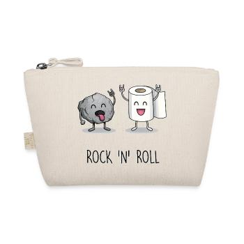 Funny Rock 'n' Roll Cartoon Design - Organic Pouch - nature - Front