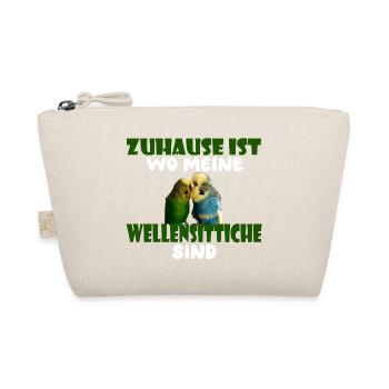 Home is where my budgies are - Organic Pouch - nature - Front