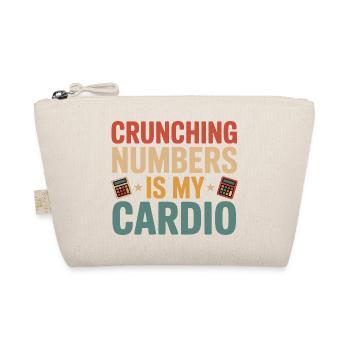 Number Nerd Cardio Humor - Organic Pouch - nature - Front