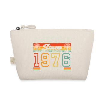 1976 Jahrgang geboren 50. Geburtstag Geschenk - Bio-Täschchen - Natur - Vorne