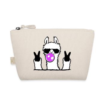 Lunettes de soleil chewing-gum lama Signe de paix Cool mignon - Trousse biologique - nature - Devant
