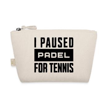 Tennis & Padel Hoodie, Shirt for Tennis Players - Organic Pouch - nature - Front