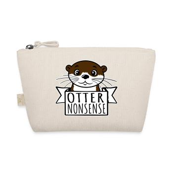 Otter Nonsense Lustig Wortspiel Otter Liebe Spruch - Bio-Täschchen - Natur - Vorne