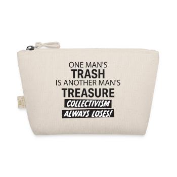 Individual Triumphs Over Collectivism Saying - Organic Pouch - nature - Front