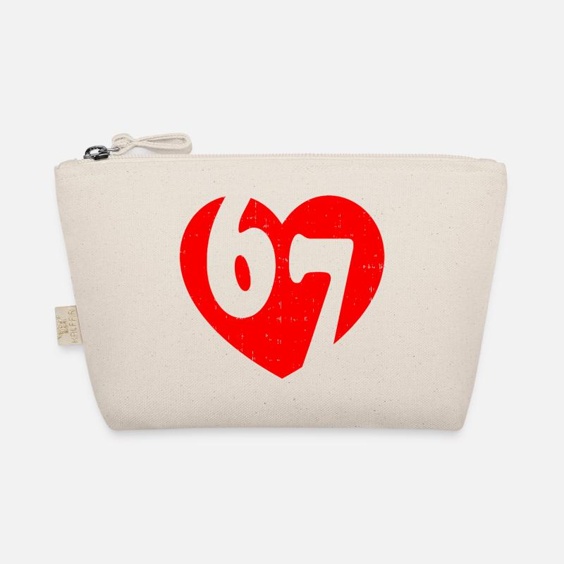 Six Seven 67 Meme Cool Valentine’s - Bio-Täschchen - Natur