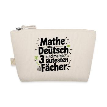 Math and German are my 3 best subjects - Organic Pouch - nature - Front