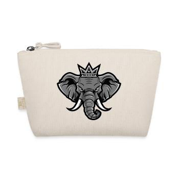 Elephant Head Crown - Organic Pouch - nature - Front