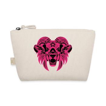 Animal Head – Mythical Animal, Animal, Lion, Goat, Ram, Buck - Organic Pouch - nature - Front