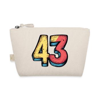 43 Number Colorful - Organic Pouch - nature - Front