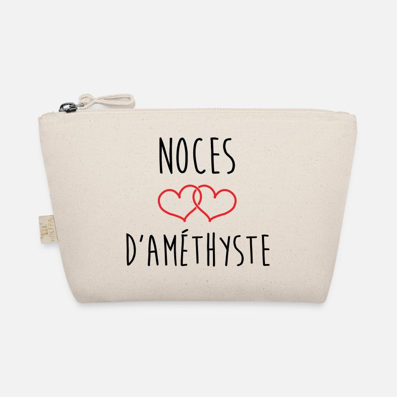 Amethyst-Hochzeit 48 Jahre Ehe Bio-Täschchen