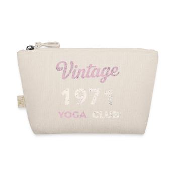 Vintage 1971 Yoga Club Année de naissance rétro Vintage - Trousse biologique - nature - Devant