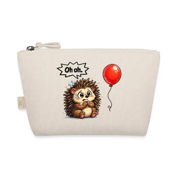 Süßer Igel Geschenk Idee mit Humor - Bio-Täschchen - Natur - Vorne