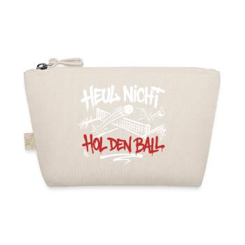 Heul nicht, hol den Ball! Tischtennis Streetwear - Bio-Täschchen - Natur - Vorne