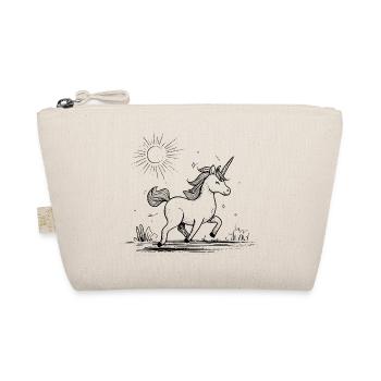 Unicorn in the sunshine - Organic Pouch - nature - Front