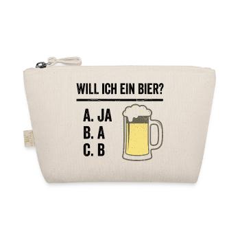 Beer Saying Shirt for Men with Humor - Organic Pouch - nature - Front
