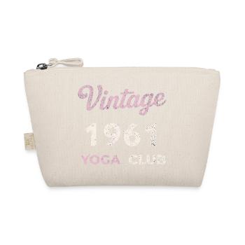 Vintage 1961 Yoga Club Année de naissance rétro vintage - Trousse biologique - nature - Devant