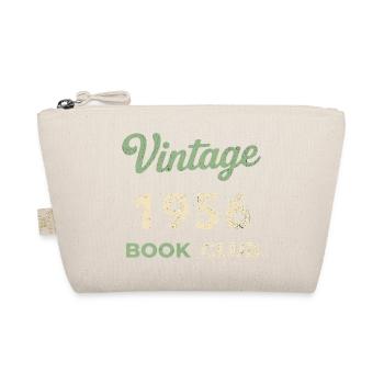 Vintage 1956 Book Club Retro Geburtsjahr Geschenk - Bio-Täschchen - Natur - Vorne