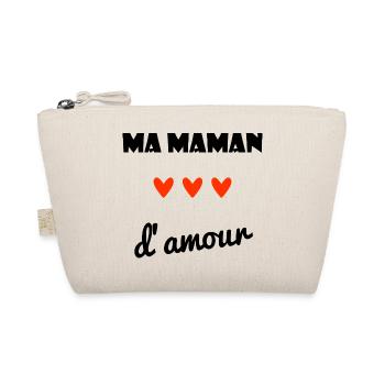 MOM. MOTHER'S DAY. HEART. FEAST. HAPPY BIRTHDAY - Organic Pouch - nature - Front