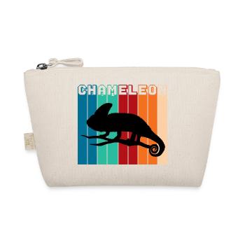 Silhouette Caméléon rétro Motif vintage de reptiles - Trousse biologique - nature - Devant