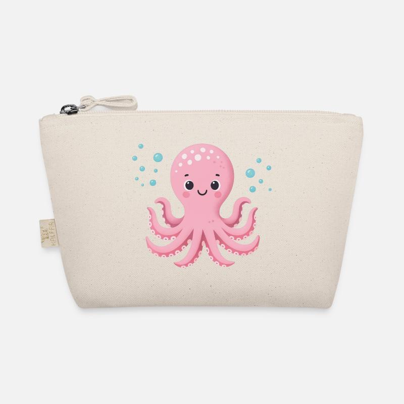 Pieuvre rose avec des bulles Trousse biologique