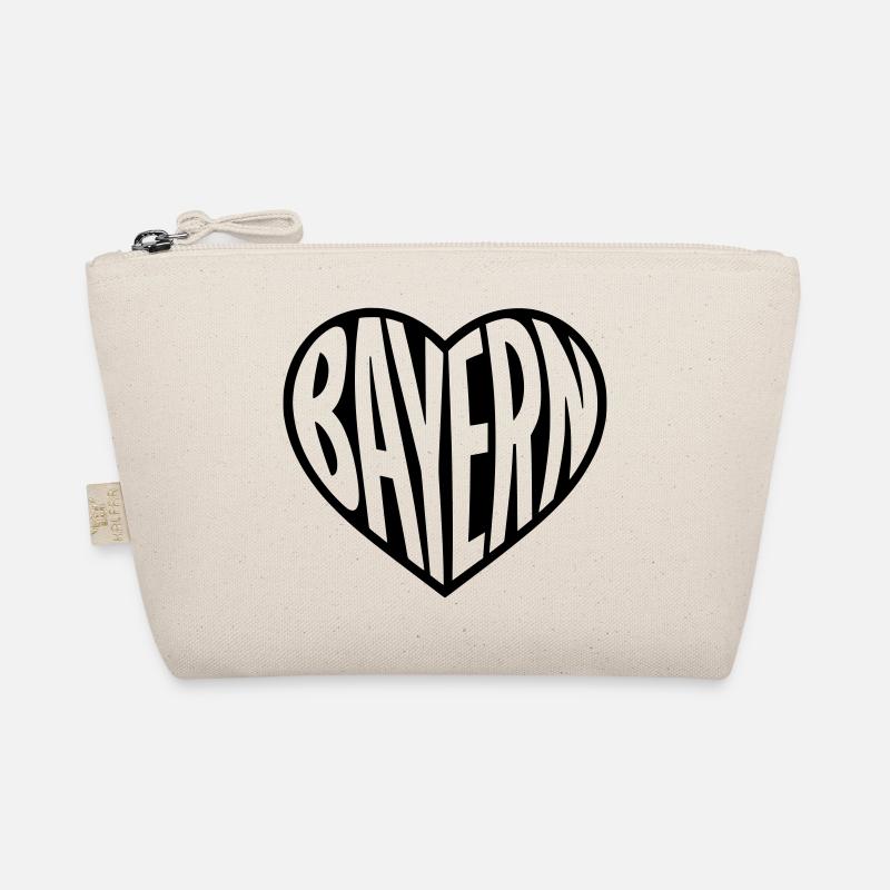 Bavaria Heart Typography Organic Pouch