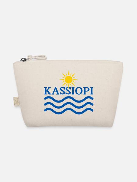 Kassiopi-Sonnenwellen-Emblem - Bio-Täschchen - Natur - Vorne
