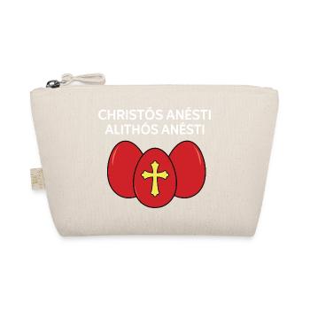 Christos Anesti Alithos Anesti Griechisches Ostern - Bio-Täschchen - Natur - Vorne