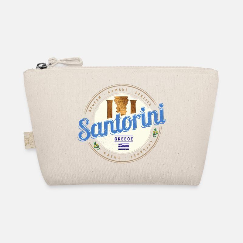 Souvenir de l’île ancienne de Santorin, Grèce Trousse biologique