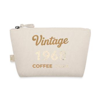 Vintage 1968 – Coffee Club Retro Birth Year - Organic Pouch - nature - Front