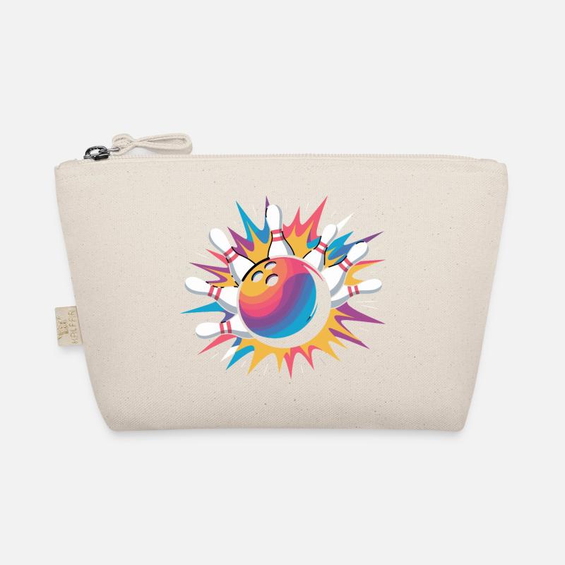 Frappe de boule de bowling avec explosion colorée et quilles Trousse biologique