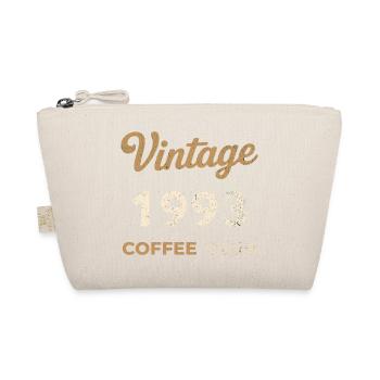 Vintage 1993 – Coffee Club Retro Birth Year - Organic Pouch - nature - Front