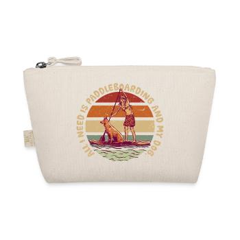 Stand Up Paddle Paddleboarding And My Dog - Organic Pouch - nature - Front