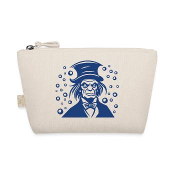 Ebenezer Scrooge Flat Porträtgrafik - Bio-Täschchen - Natur - Vorne