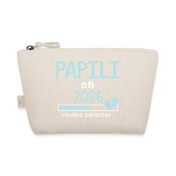 Papili en 2026 Cadeau Futur papy  - Trousse biologique - nature - Devant