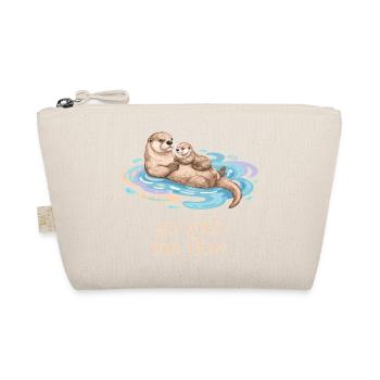 Otter Family Go with the Flow - Organic Pouch - nature - Front