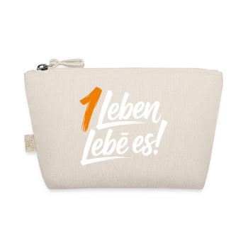 Ein Leben lebe es! - Bio-Täschchen - Natur - Vorne