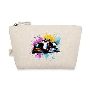 Bunte Splash Art Rush Rennfahrer-Rennen - Bio-Täschchen - Natur - Vorne