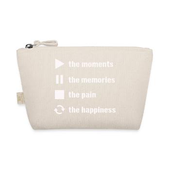 Mindfulness, Moments, Memories, Happiness - Organic Pouch - nature - Front