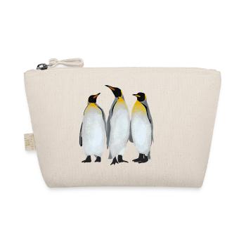 Drei Pinguine - Bio-Täschchen - Natur - Vorne