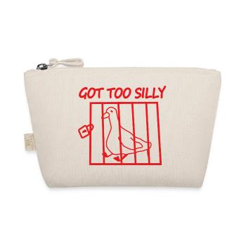 Red Bird in a Cage – Got Too Silly - Organic Pouch - nature - Front