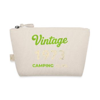 Vintage 1973 – Camping Club Retro Birth Year - Organic Pouch - nature - Front