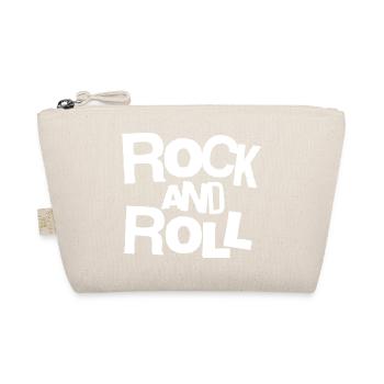 Rock and Roll Typographie Audacieuse Tee - Trousse biologique - nature - Devant