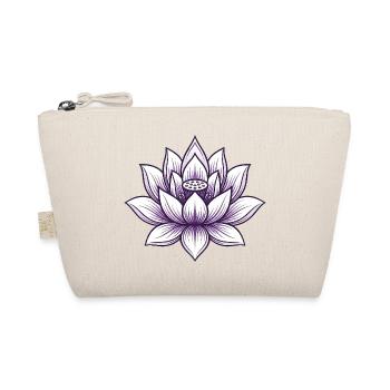 Yoga Lotus Blume - Bio-Täschchen - Natur - Vorne