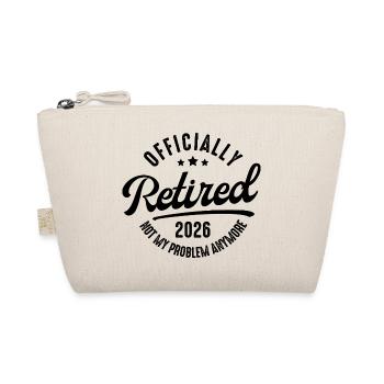 Retraite 2026 – Cadeau drôle pour les retraités - Trousse biologique - nature - Devant