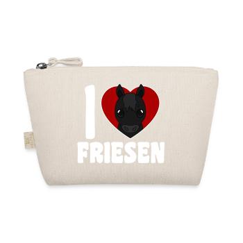 J’aime les Frisons - Cœur de cheval - Trousse biologique - nature - Devant