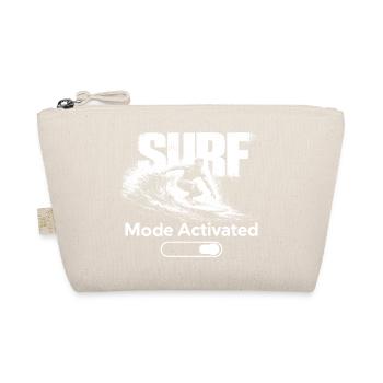 Surf Mode Activated Shirt Surfer Beach Wave - Organic Pouch - nature - Front