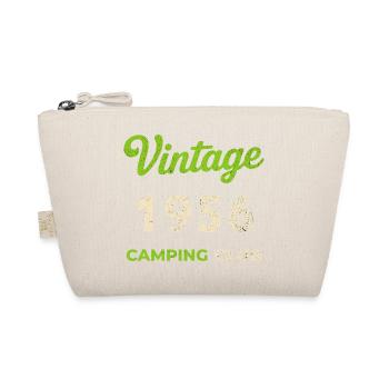 Vintage 1956 – Camping Club Retro Geburtsjahr - Bio-Täschchen - Natur - Vorne