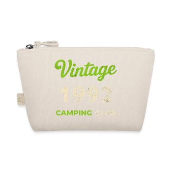 Vintage 1992 – Camping Club Retro Birth Year - Organic Pouch - nature - Front