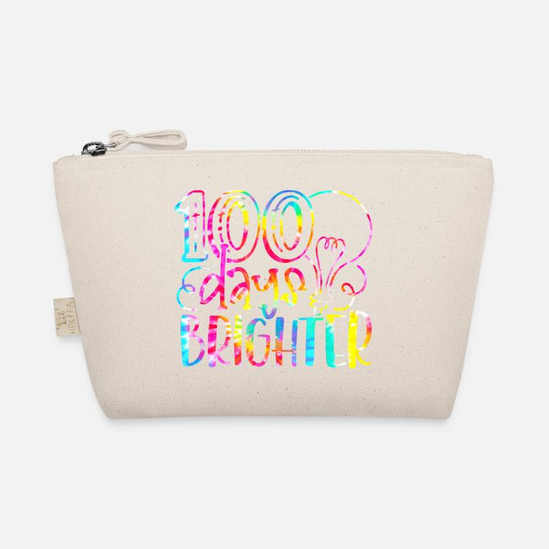 100 Tage heller Regenbogen Bio-Täschchen