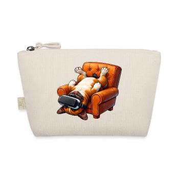 Gamer dog with VR glasses - Organic Pouch - nature - Front